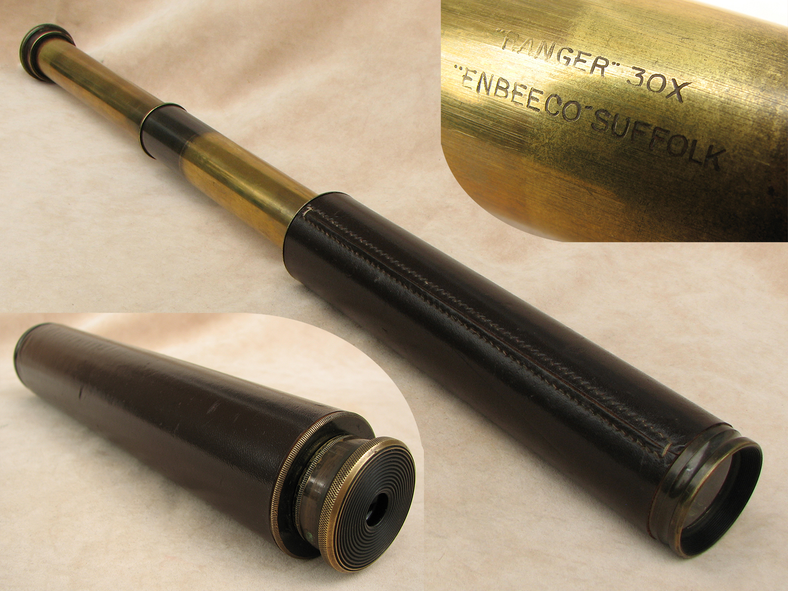 Newbold & Bulford 2 draw field telescope
(Enbeeco Ranger 30x magnification model)